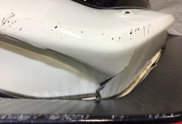 *DAMAGED* 2017-2019 Honda Civic Type R FK8 Rear Bumper Cover w/ Trim / TR101 - Image 11