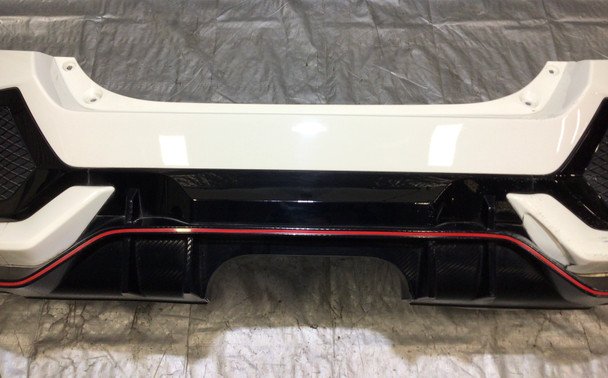 *DAMAGED* 2017-2019 Honda Civic Type R FK8 Rear Bumper Cover w/ Trim / TR101 - Image 6